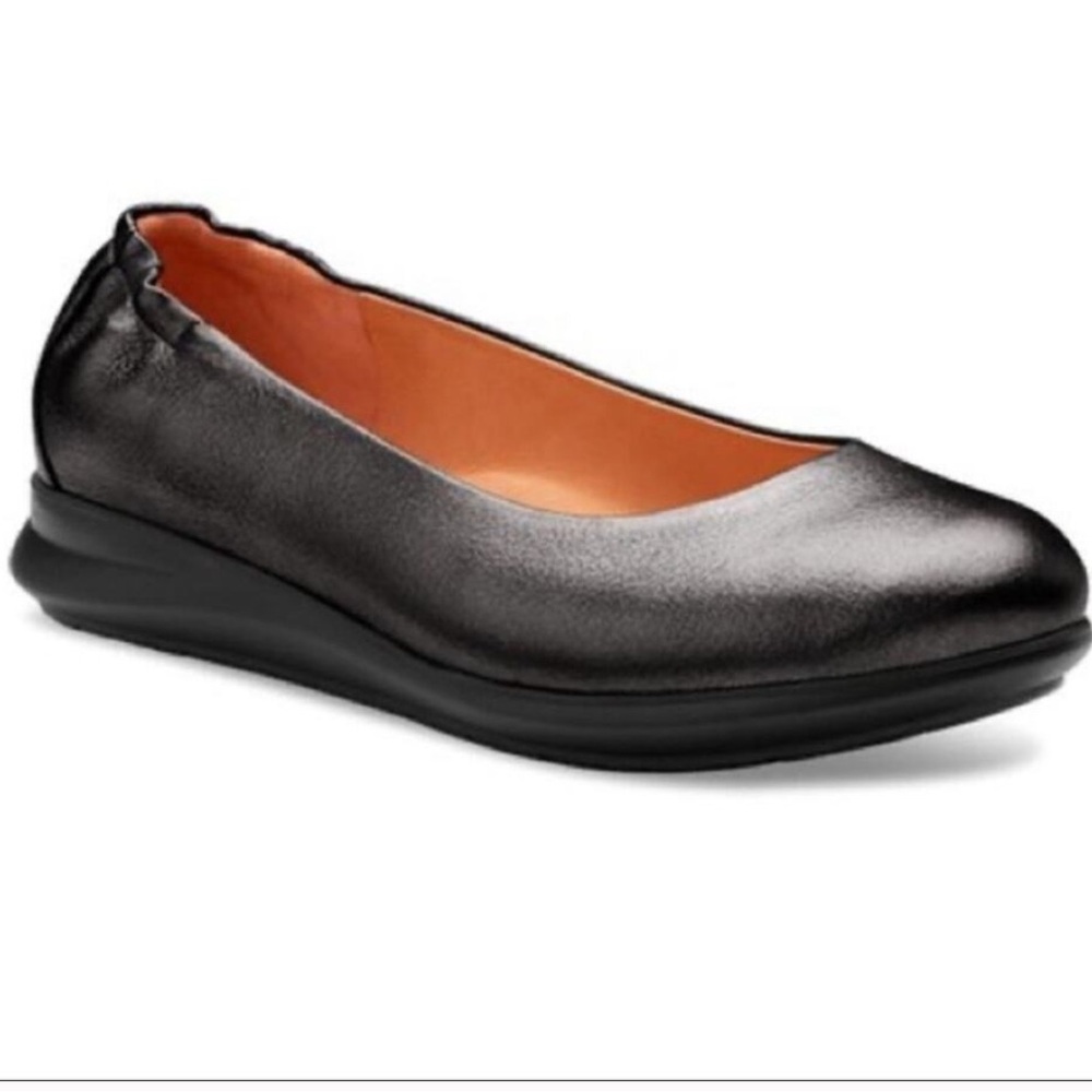 Samuel Hubbard Flats  8.5 Pewter Freedom Dance Leather Ballet Flats